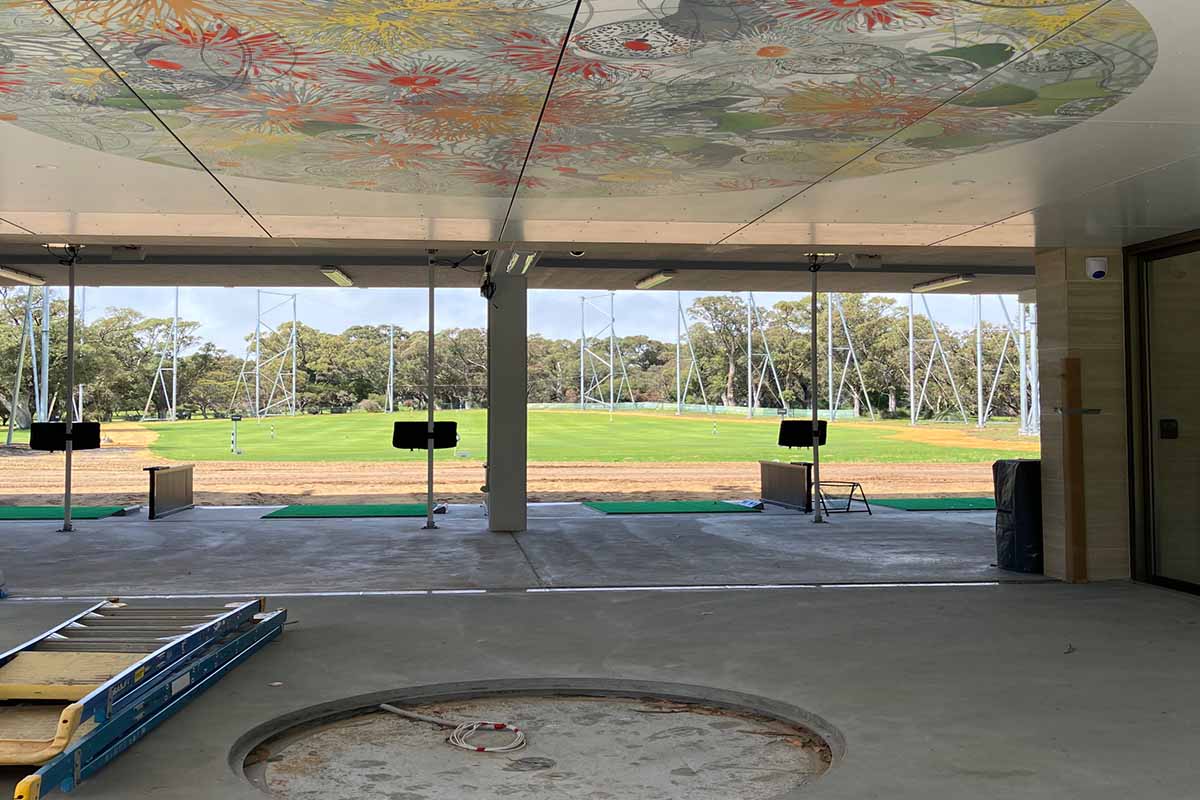 Pam Gaunt Hamersley Public Golf Course Artwork Reality & Illusion from driving range